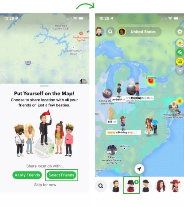 Snapchat Snap Map location risk