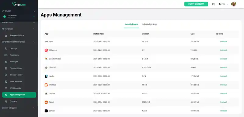 app activity demo