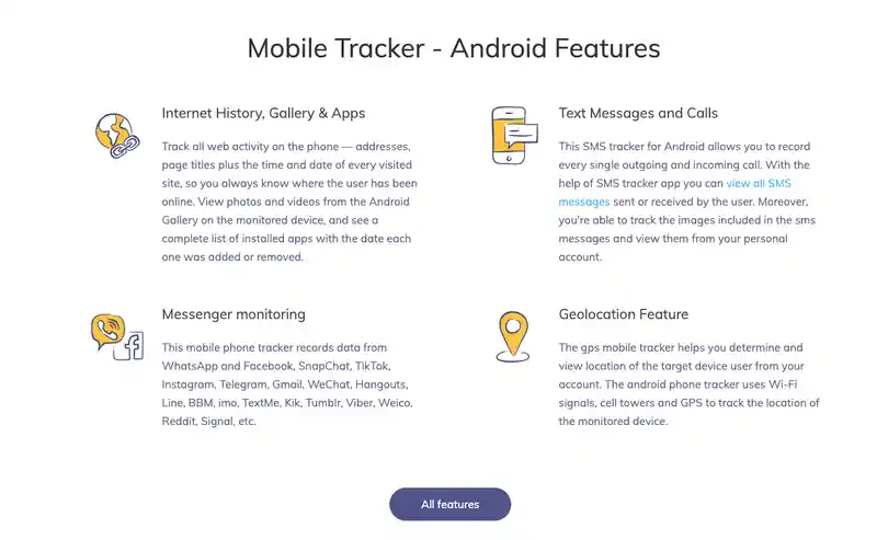 hoverwatch android features