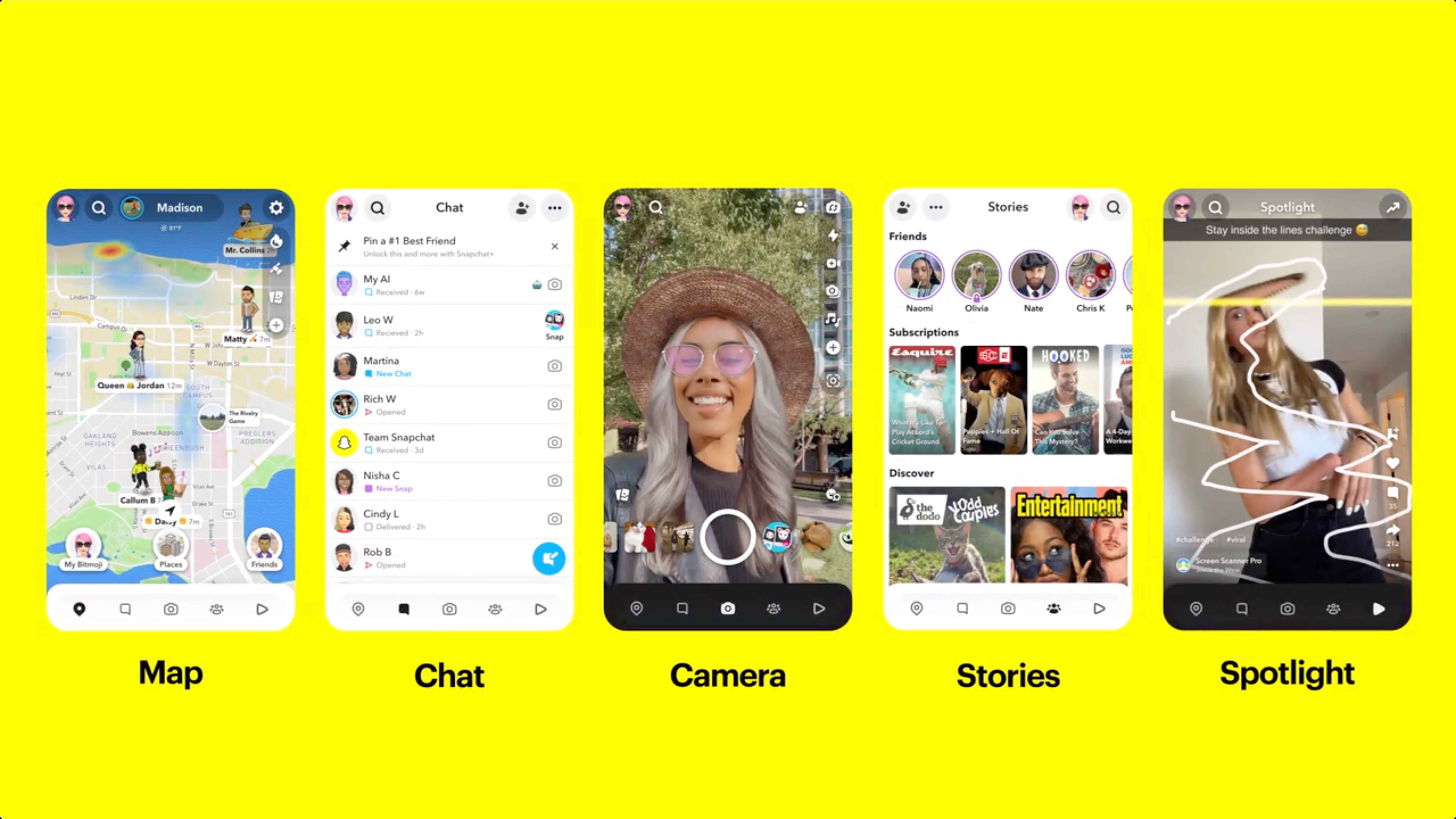 Snapchat features overview for parents