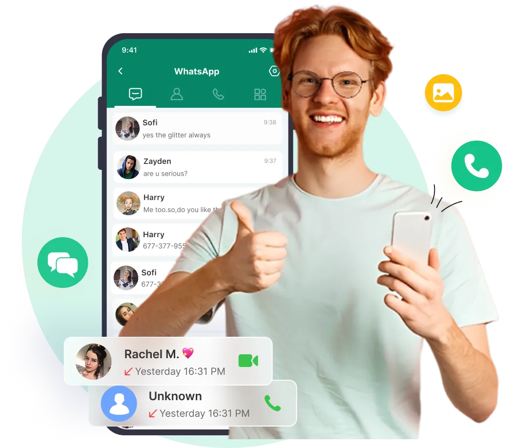 WhatsApp monitoring – View chats, calls, and activity clearly