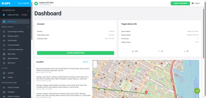 mspy dashboard