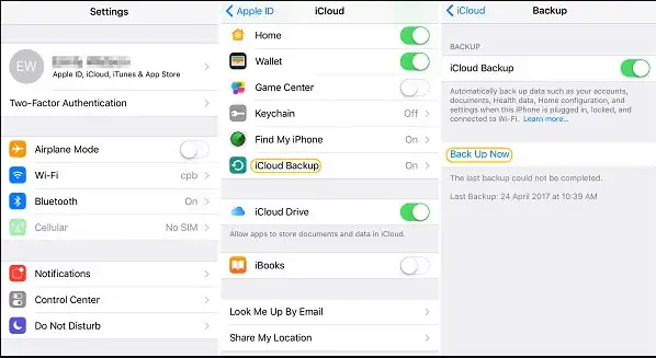 back up messages with icloud