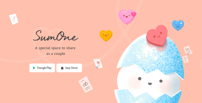 SumOne daily question app interface for couples