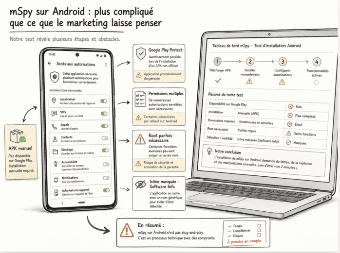 mspy sur android plus complique