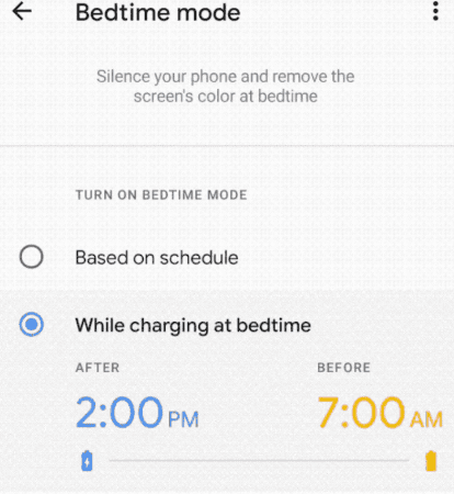 Enable Bedtime Mode for Healthier Evenings