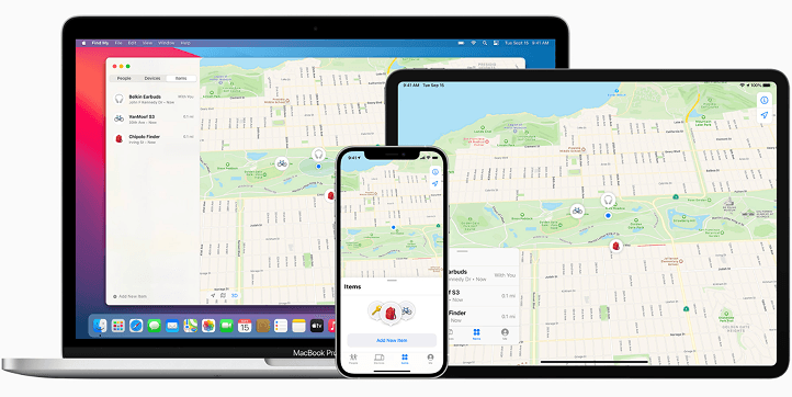 apple find my family location
