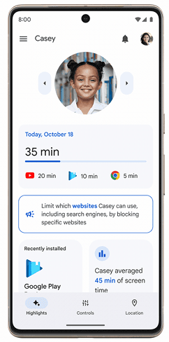 google family link phone tracking app