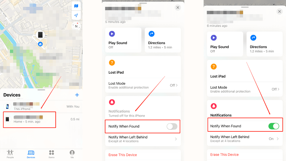 how to know if someone's phone is dead on iphone