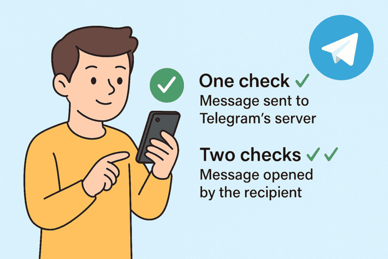 telegram last seen message check marks