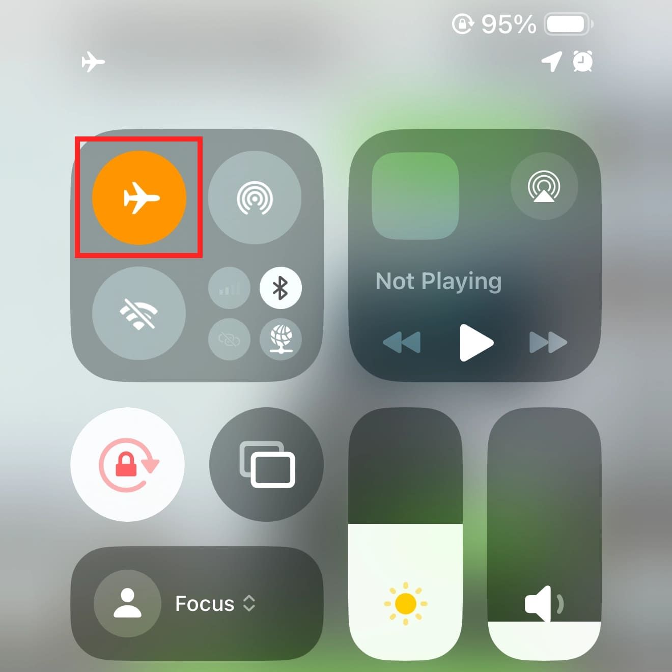 turn on airplane mode
                    