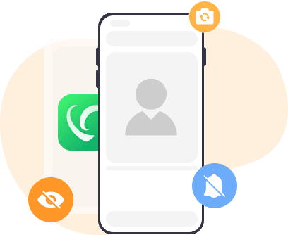 A mobile phone and several prohibition notification icons